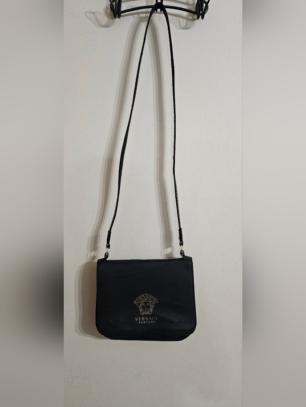 Versace Parfums Black Crossbody Bag